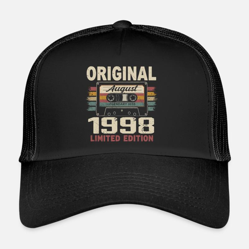 Août 1998 August 1998 Cadeau Août 1998 August 1998 Casquette trucker 