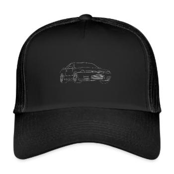 Skyline GT-R R32 - Trucker Cap - Schwarz/Schwarz - Vorne