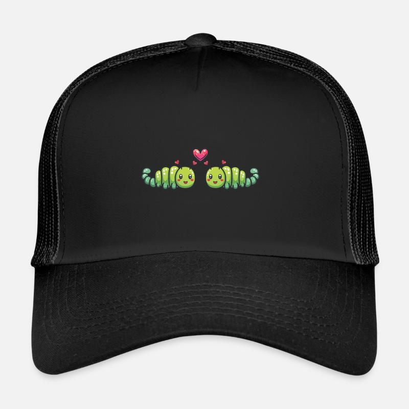 Worm Couple Love Valentine's Day Trucker Cap