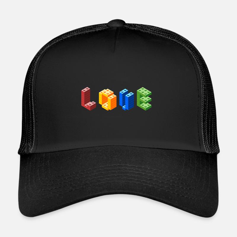 Building blocks Love - Trucker Cap - black/black