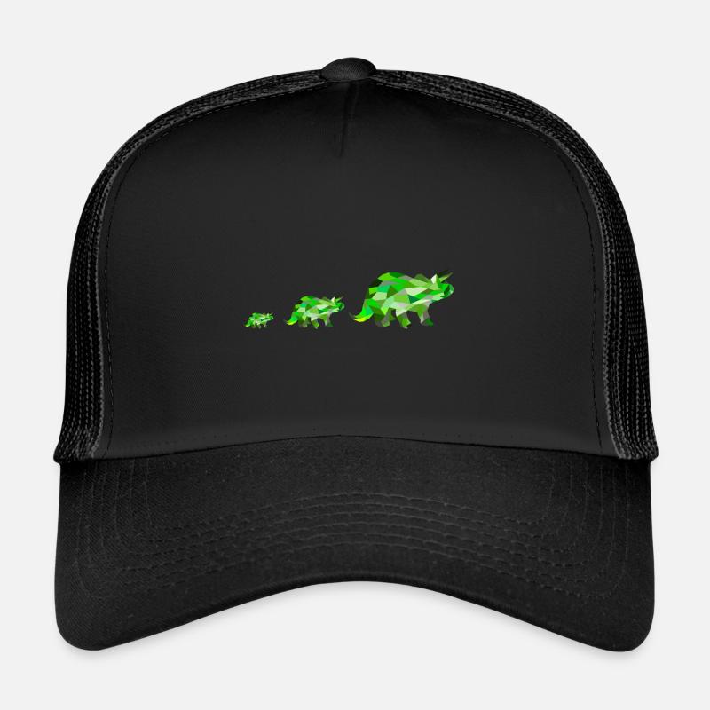 dinosaur - Trucker Cap - black/black