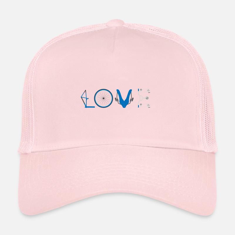 Love Bicycle Cyclist Trucker Cap