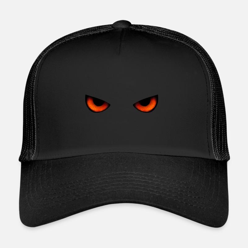 Augen - Trucker Cap - Schwarz/Schwarz