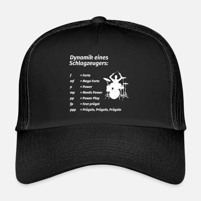 Dynamik eines Schlagzeugers Schlagzeug Drummer Trucker Cap