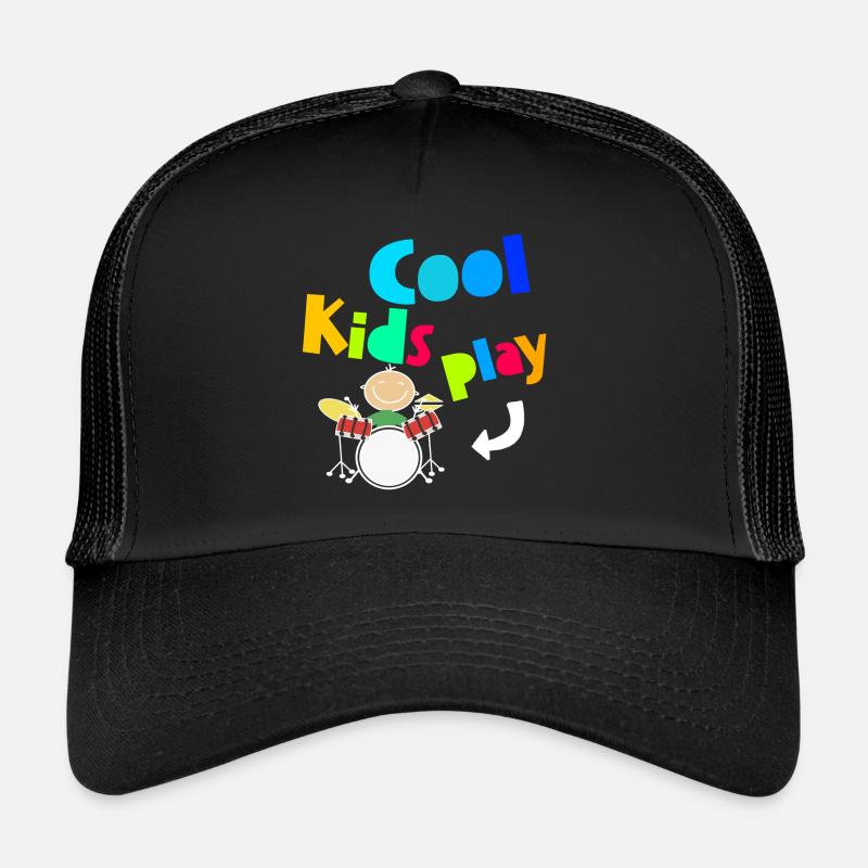 Cool Kids Play Drum Drumsticks Batteur Casquette trucker 