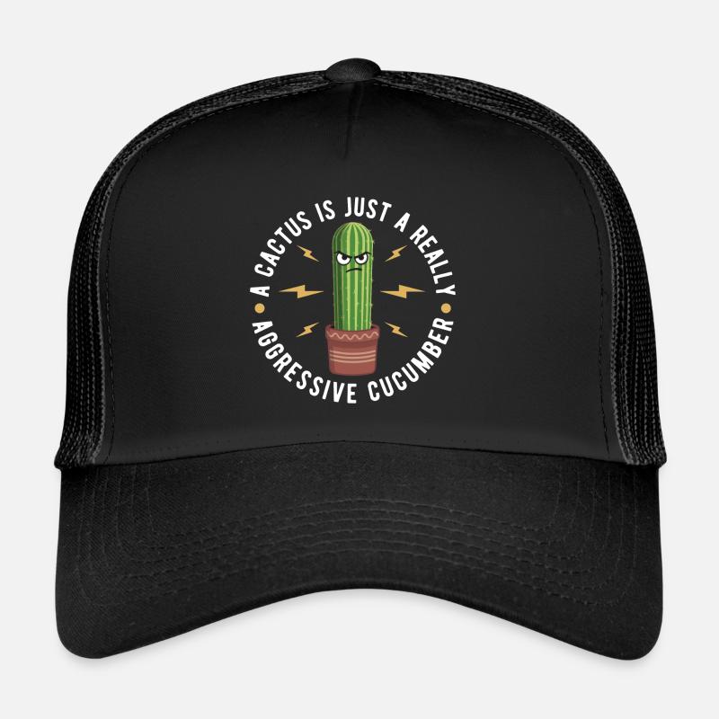 Ein Kaktus ist nur ein wirklich aggressives Gurken-Geschenk Trucker Cap