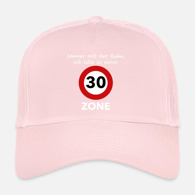 30 Zone - Cadeau pour le 30e anniversaire Casquette trucker 