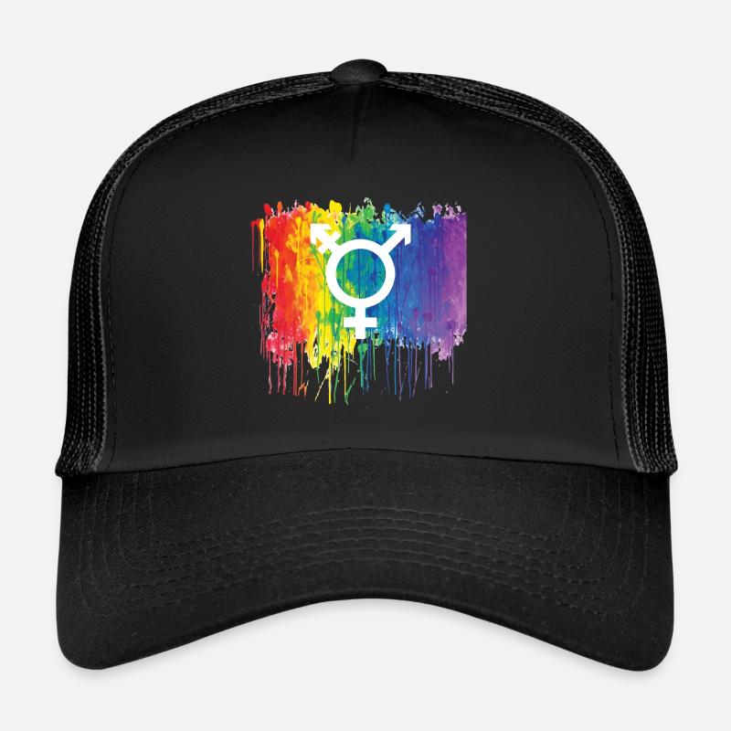 Transgender symbol Regenbogen Trucker Cap