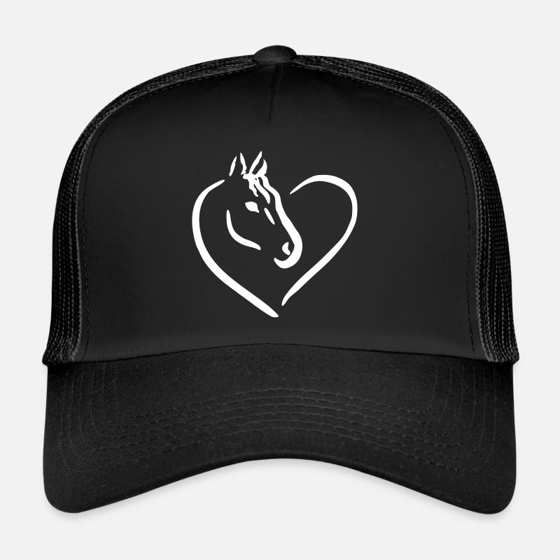 Cheval amour - J'aime les chevaux Casquette trucker 
