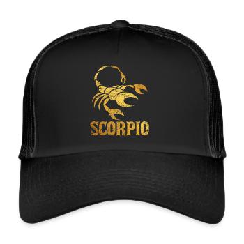 Zodiac Scorpio - Trucker Cap - black/black - Front