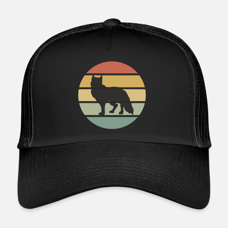 Renard renard cadeau cadeau faune forêt rétro Casquette trucker 