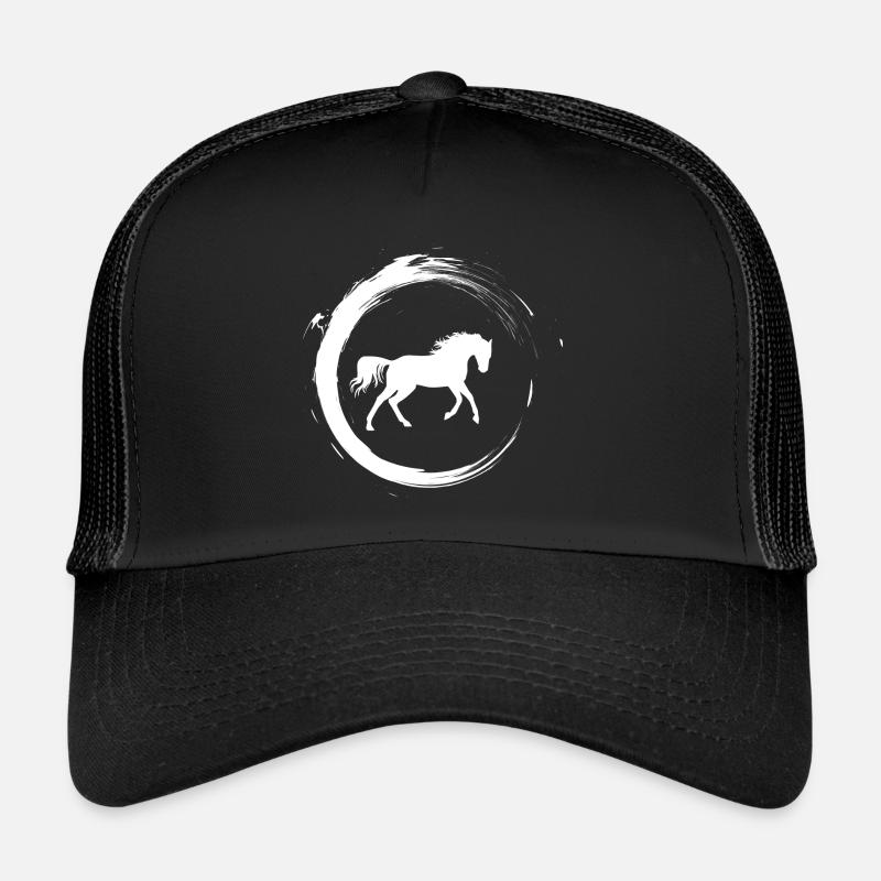 horse - Trucker Cap - black/black