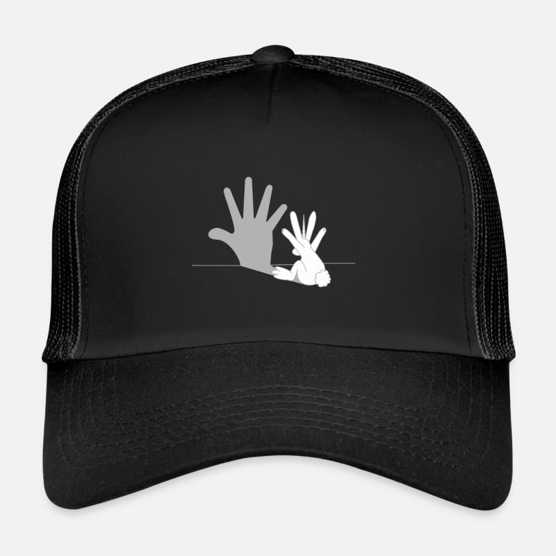 Einhorn Hase - Schattenfigur, Rabbit, Geschenk Trucker Cap