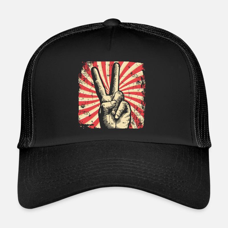 Peace Peace Movement Trucker Cap