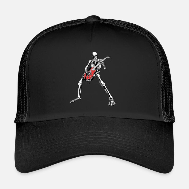 Skelleton Guitare Casquette trucker 