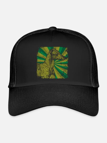 Windhund - Trucker Cap - Schwarz/Schwarz - Vorne