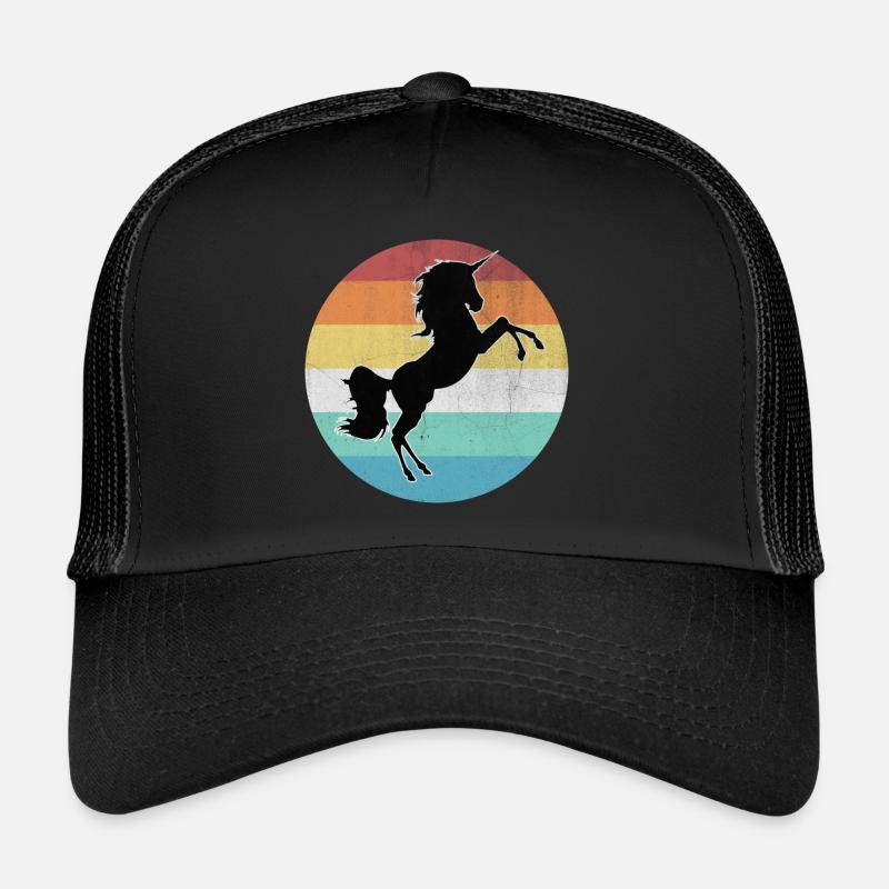 Einhorn - Trucker Cap - Schwarz/Schwarz