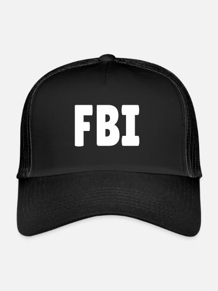 FBI - Trucker Cap - Schwarz/Schwarz