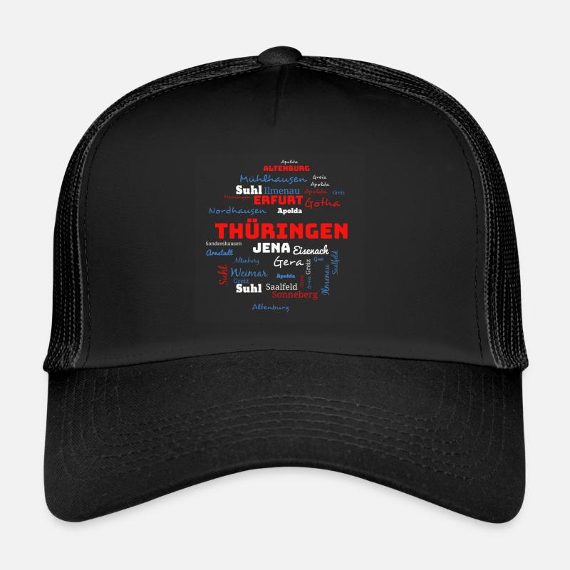 Thüringen Geschenk Bundesland Städte Trucker Cap