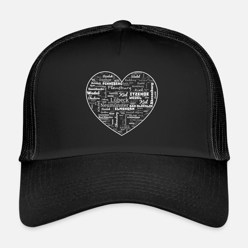 Schleswig Holstein Heart Gift Cities Trucker Cap
