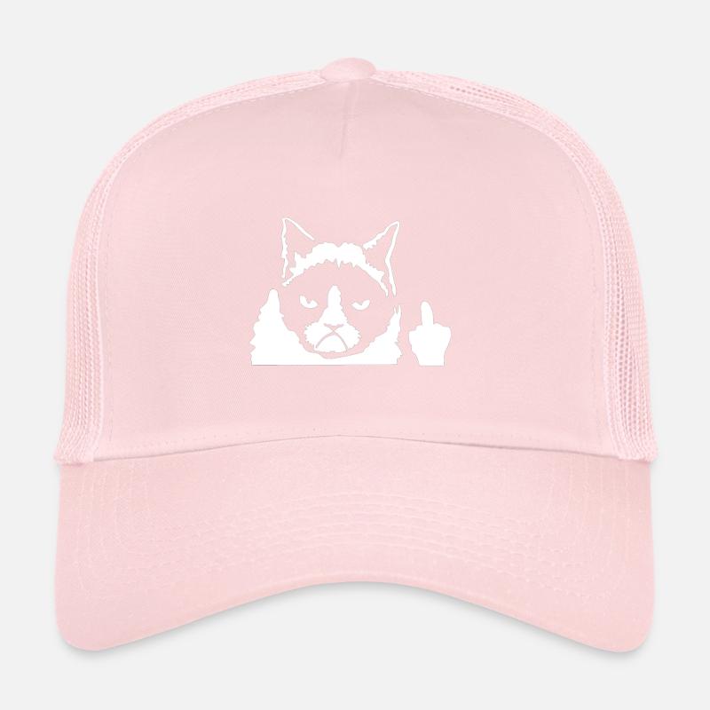 Angry Cat Cat Main Coon Persian Cat Gift Trucker Cap