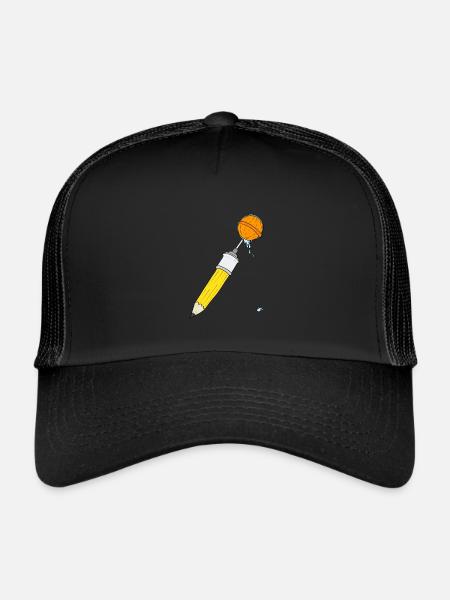 Sucette crayon - Casquette trucker  - noir/noir - Devant