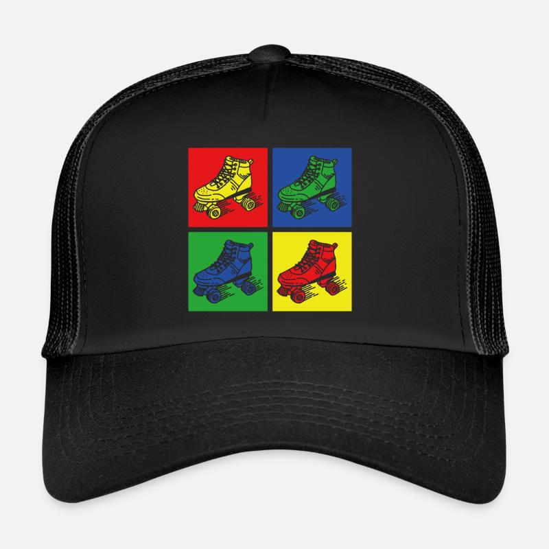 Retro Rollschuhe Trucker Cap