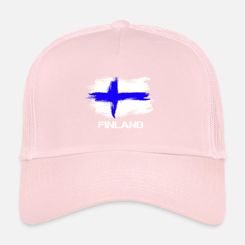 Finland Suomi flag Trucker Cap