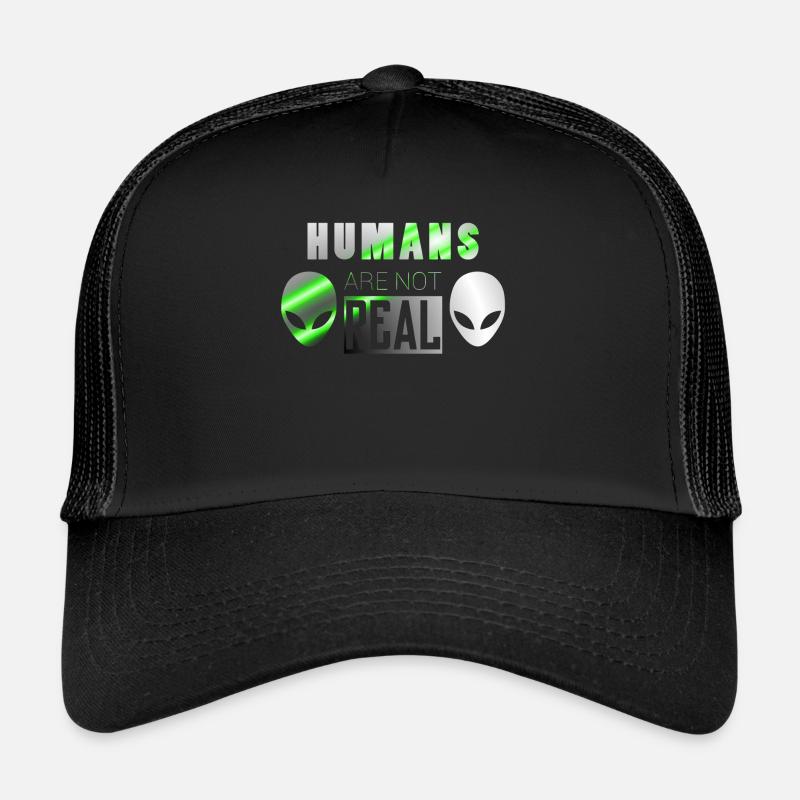 People real | Alien Ufo spaceship gift idea Trucker Cap