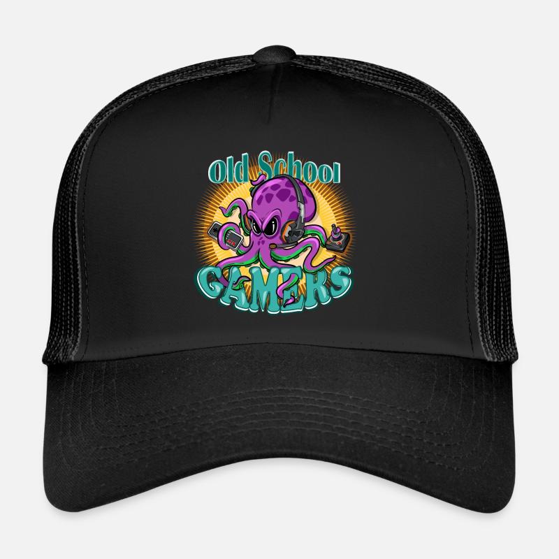 Old School Octopus Gamers Casquette trucker 