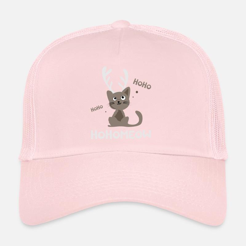 HohoMeow - Chat de Noël Idée cadeau Christmas Casquette trucker 