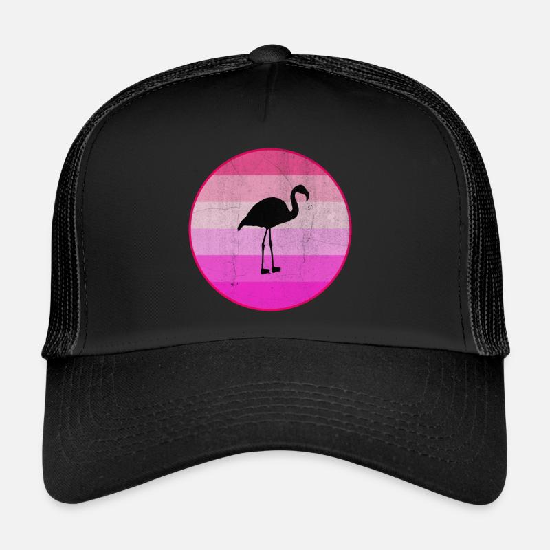 Flamingo - Trucker Cap - Schwarz/Schwarz