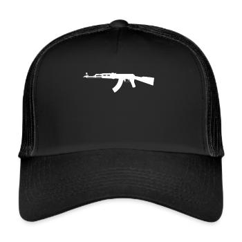 AK-47 - Trucker Cap - Schwarz/Schwarz - Vorne