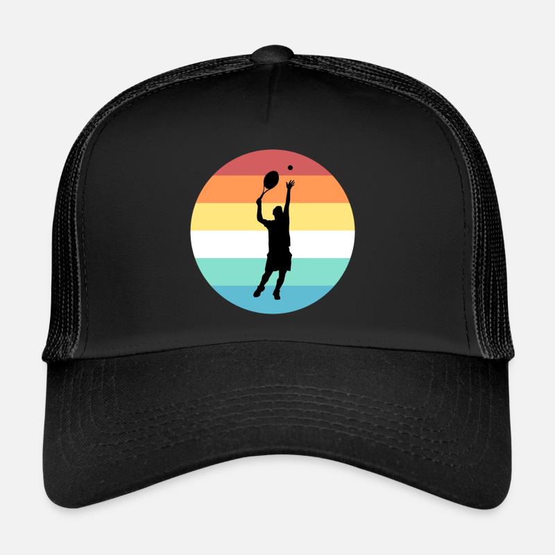 Tennis - Trucker Cap - Schwarz/Schwarz