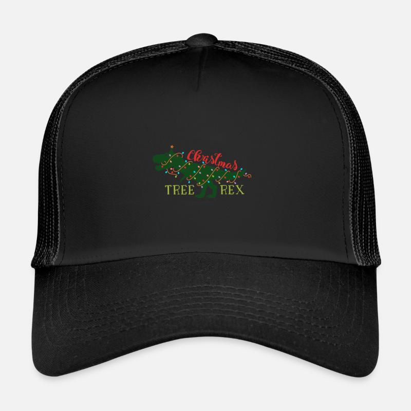 Tree Rex Dinosaur Gift Arbre De Noël Casquette trucker 