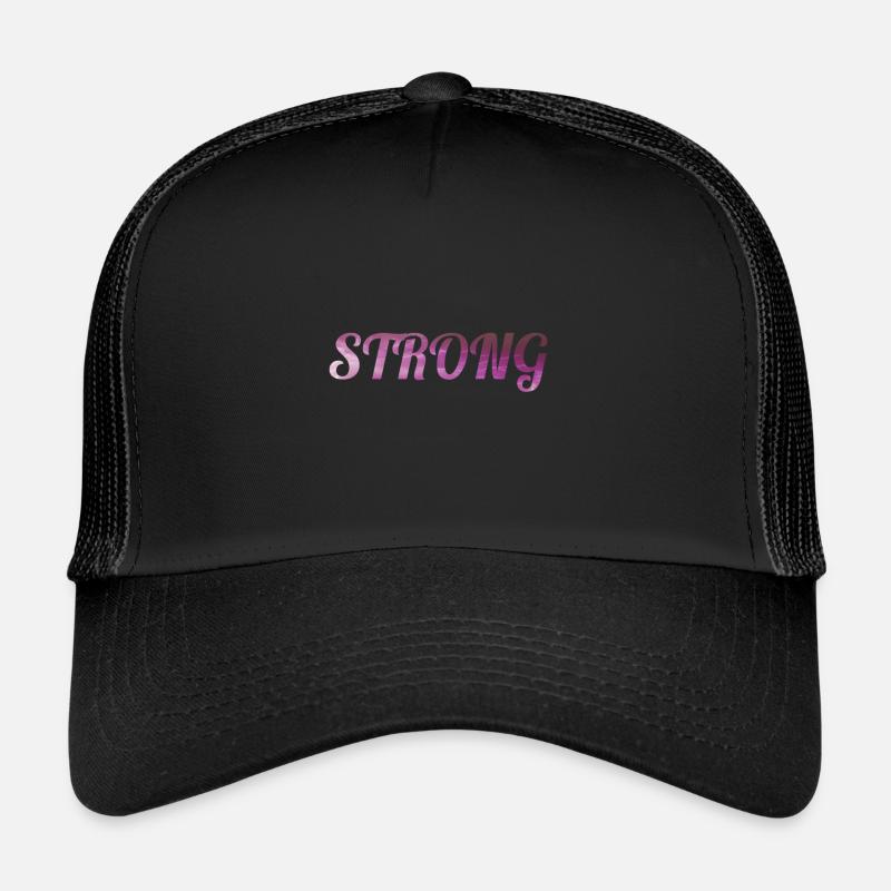 strong - Trucker Cap - Schwarz/Schwarz