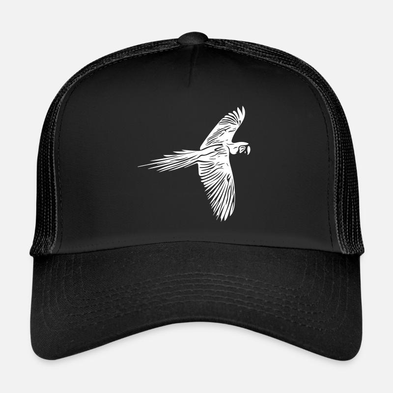 Papagei / Parrot - Trucker Cap - Schwarz/Schwarz