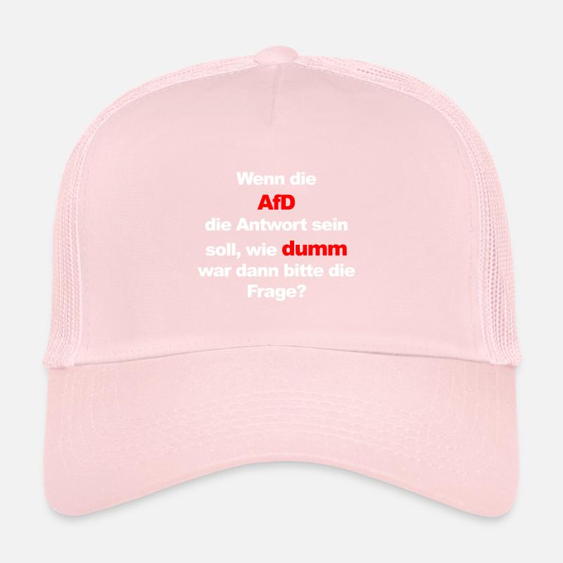 Si c'est la réponse, quelle est la question stupide? Casquette trucker 