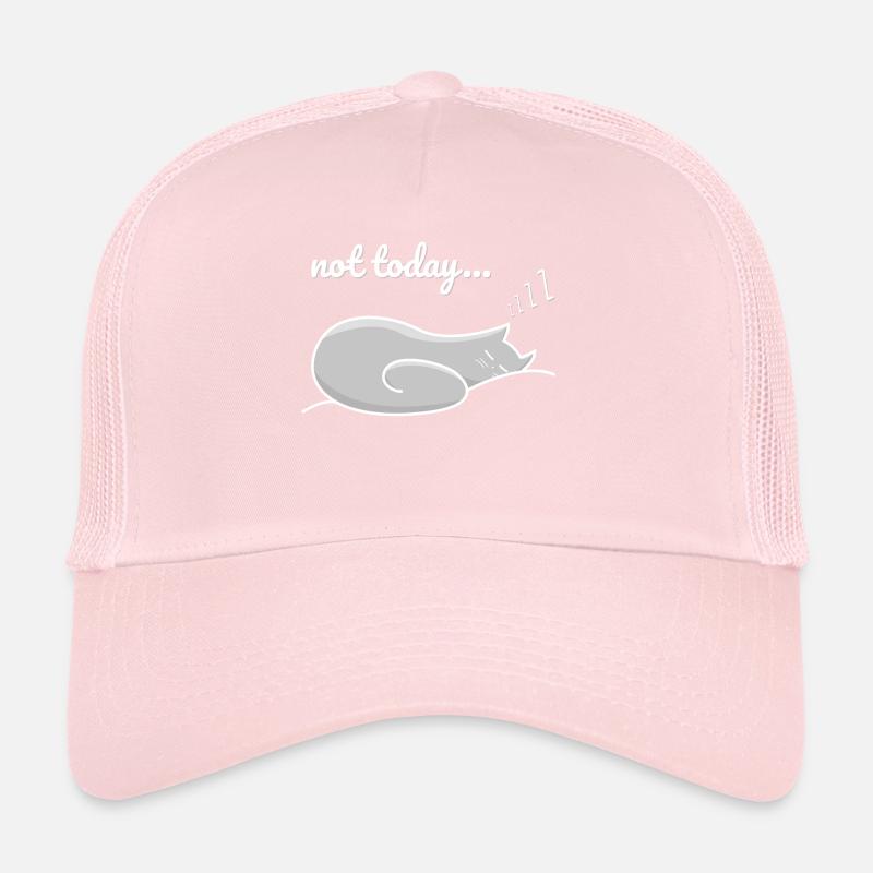 Sleeping Cat Not Today Let Me Sleep Trucker Cap