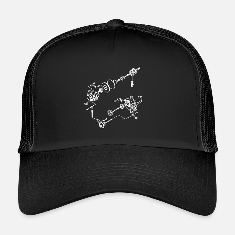 Booster la construction de dessin d'explosion de turbocompresseur Casquette trucker 