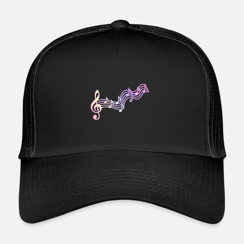 Musique | Notes musicales Clé de partition Idée de cadeau Casquette trucker 