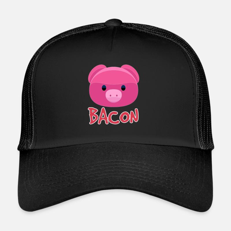 Bacon pig - Trucker Cap - black/black