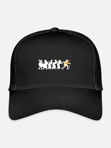 L’Oie d’Or - Casquette trucker  - noir/noir - Devant