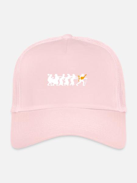 L’Oie d’Or - Casquette trucker  - rose pâle - Devant