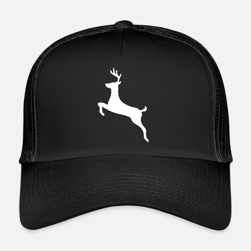 Cadeau de Noël avec motif d'hiver de cerf Casquette trucker 