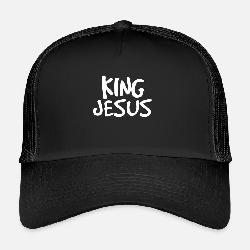 King Jesus - Trucker Cap - Schwarz/Schwarz