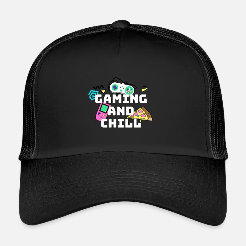 jeux et détente - Casquette trucker - noir/noir