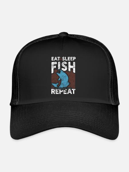 Fishing fishing - Trucker Cap - black/black