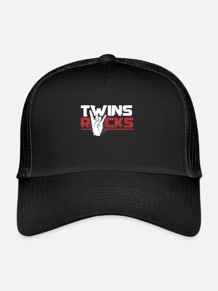 Twins rock twins rock - Trucker Cap - black/black