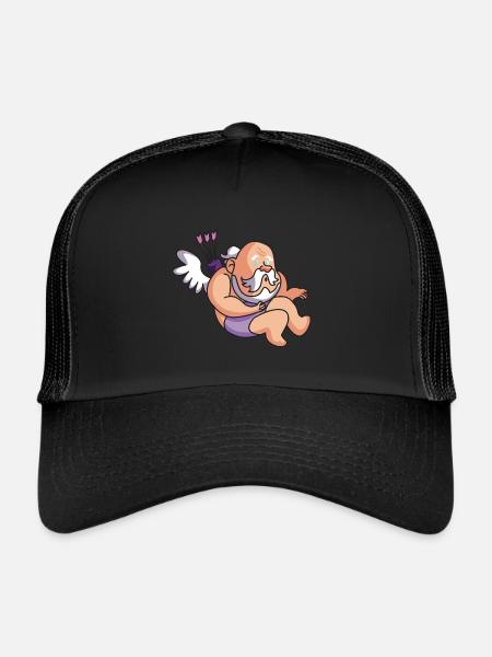Ange drôle - Casquette trucker  - noir/noir - Devant
